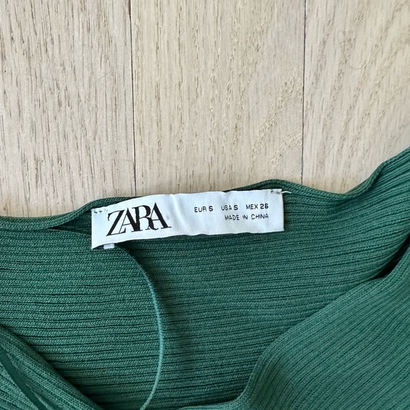 Zara green dress size s - Picture 5 of 6